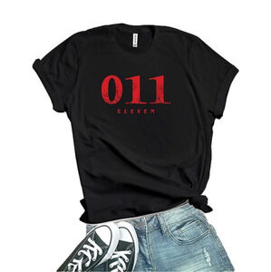 DECRUM Stranger Things 011 eleven Shirt Womens Vintage Graphic Tee Size Medium